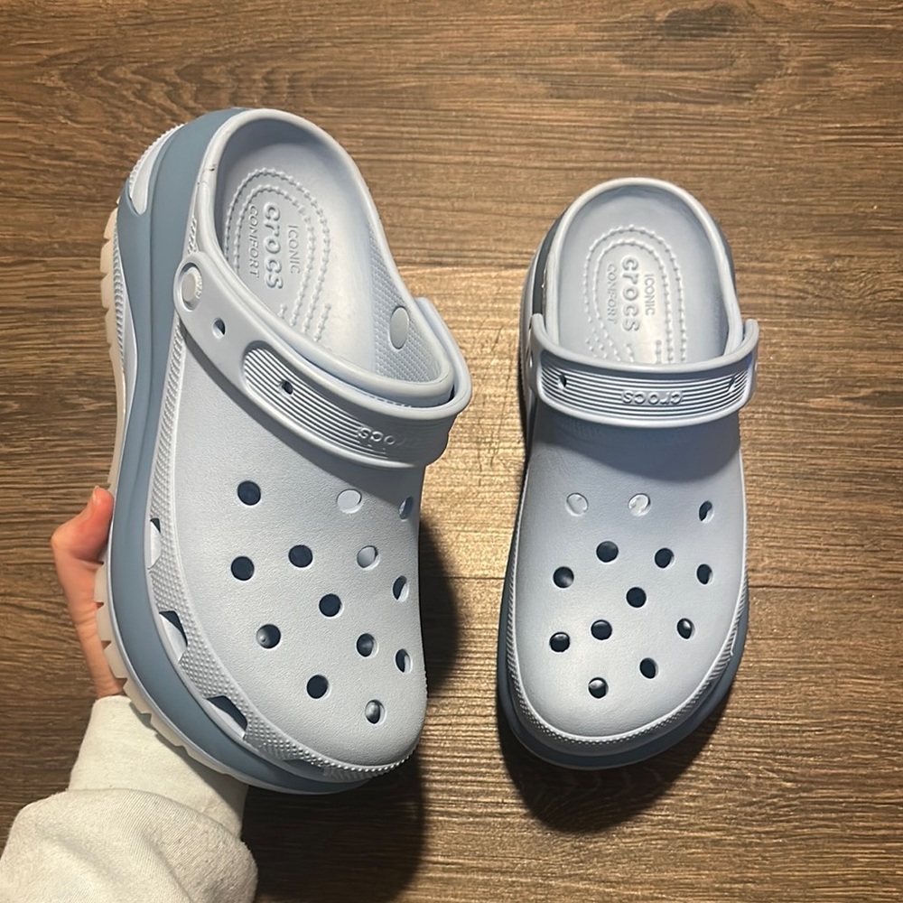 CROCS Light Blue Mules